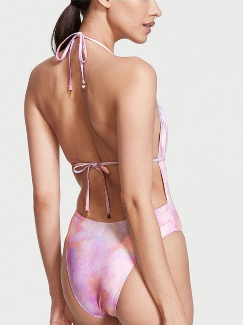 VICTORIA’S SECRET Pastel Tie-Dye Halter One-Piece - Picture 10 of 10